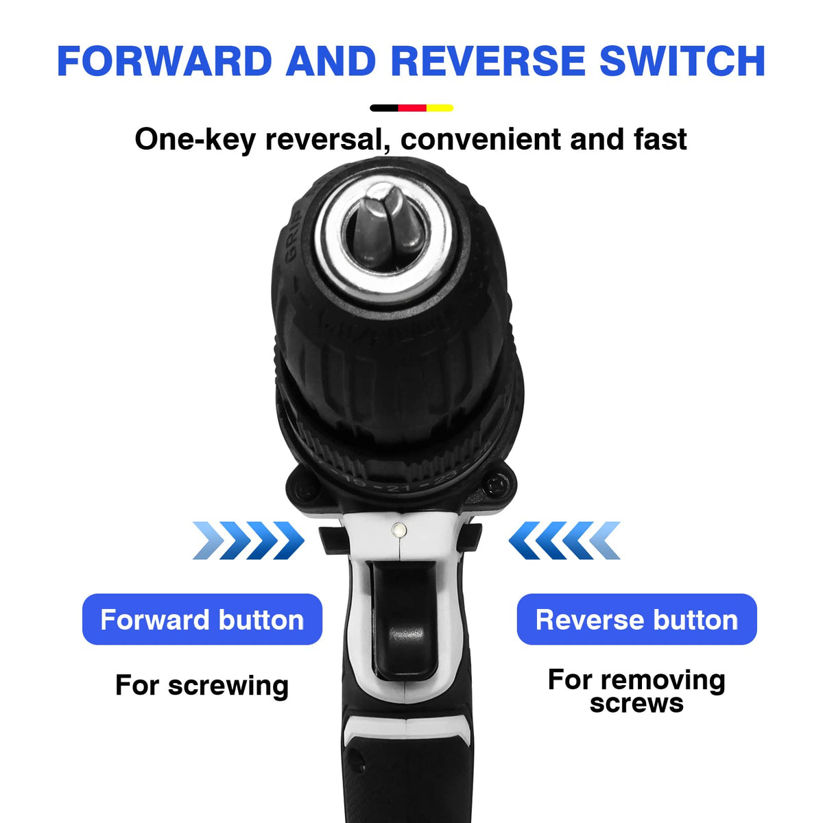 21V Cordless Drill Set with Battery and Fast Charger L9994