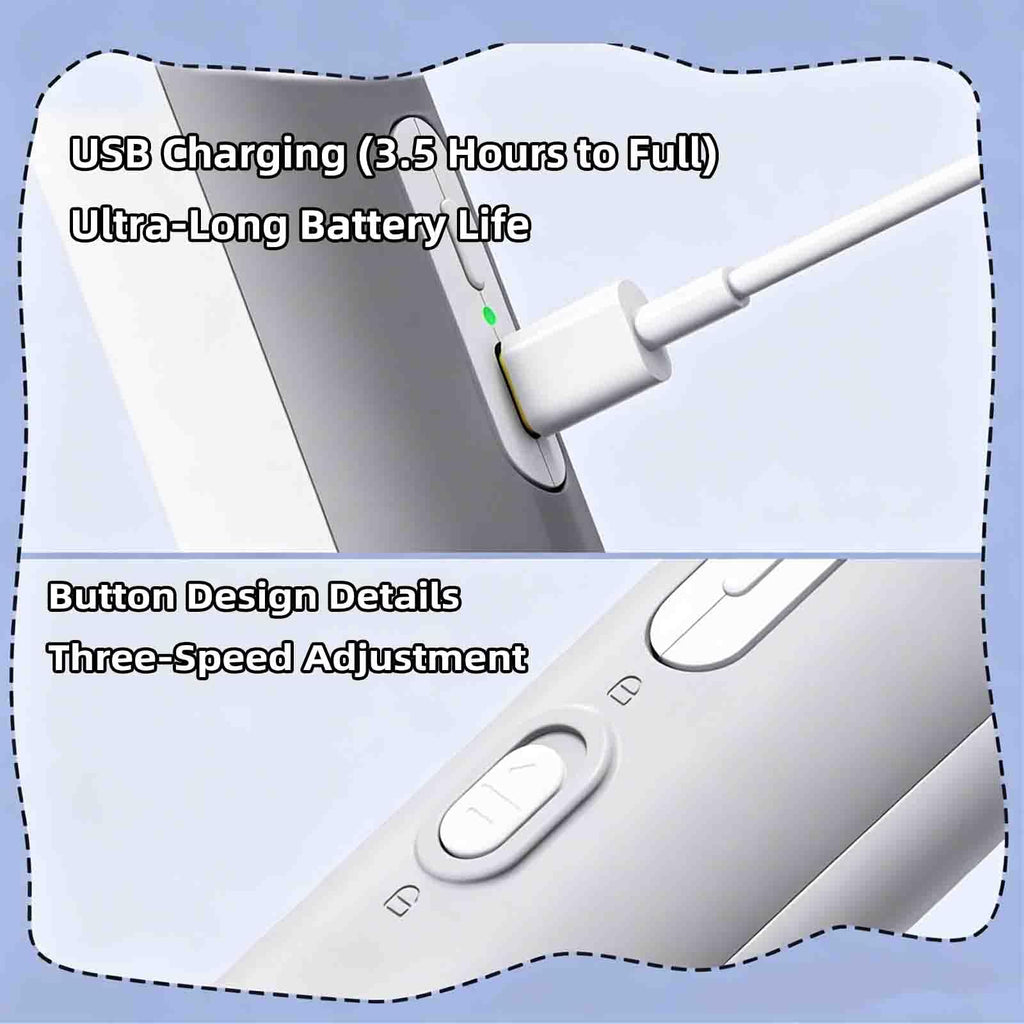 Electric Nail Clipper for Dogs Cats 2-in-1 USB Rechargeable K486