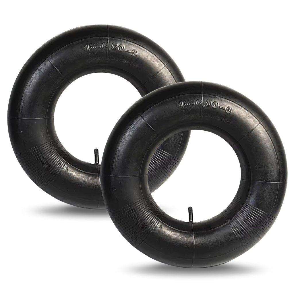 2 Pack 16x6.50-8/7.50-8 Lawn Mower Tire Inner Tubes with TR-13 Straight Valve Stem Q99924