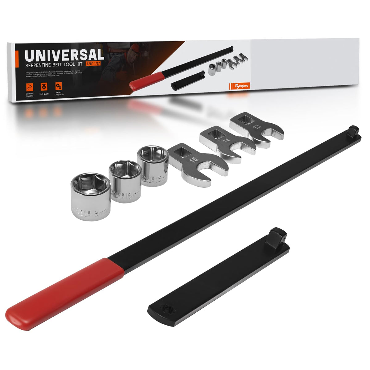 Universal Serpentine Belt Tool Kit, 8PCS B380