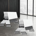 Folding Conference Table with Locking Wheels, 8 Pack, 63x24x30 Inch U629336
