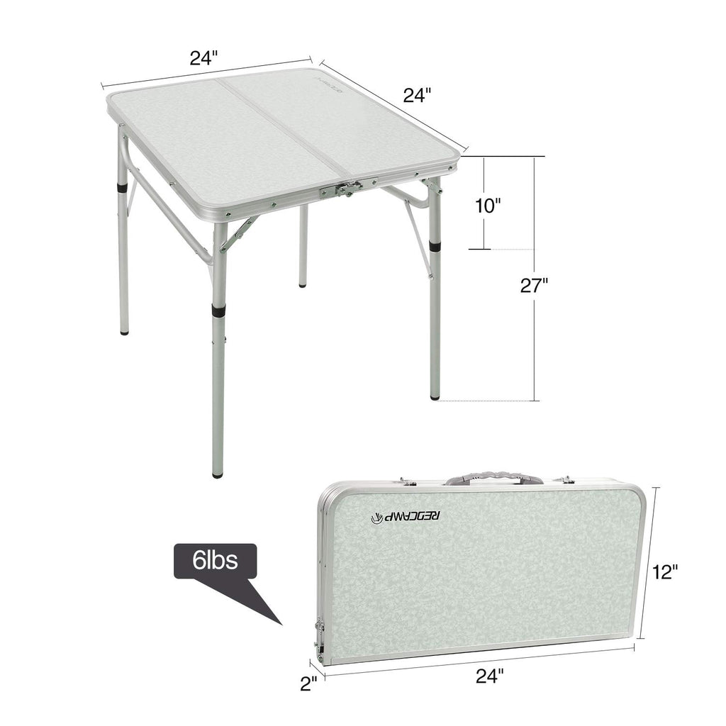 Small Square Folding Aluminum Camping Table J4683