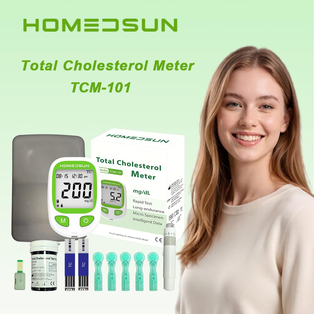 Total Cholesterol Monitor Kit with 10 Strips Lancets Y90881
