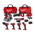 18-Volt Lithium-Ion Brushless Cordless Combo Kit with Two 5.0 Ah Batteries (7-Tool) J185036