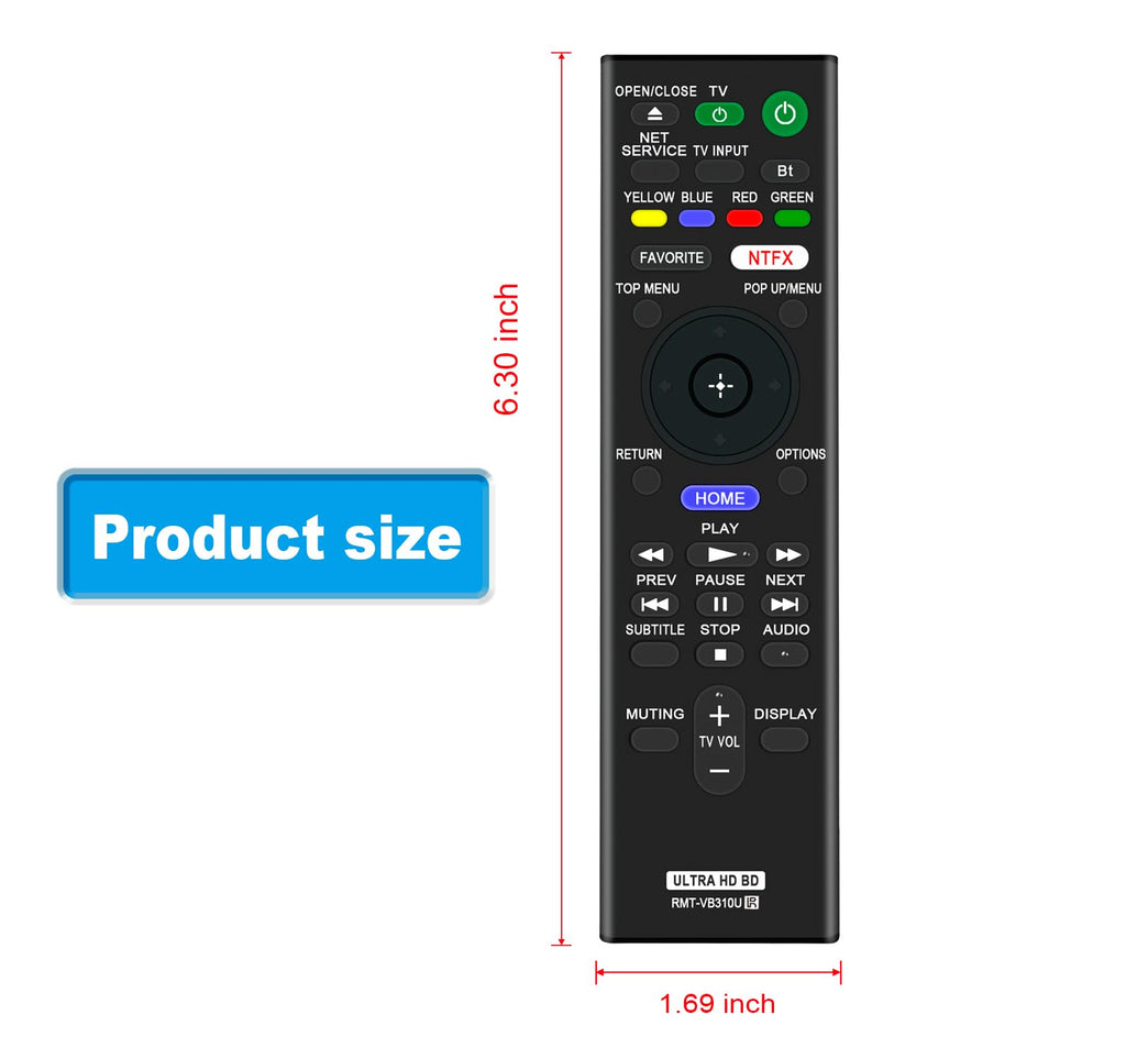 Replacement DVD Player Remote U83395
