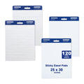 White Lined Sticky Easel Pad 25 x 30 Inches 30 Sheets 4 Pads S56842