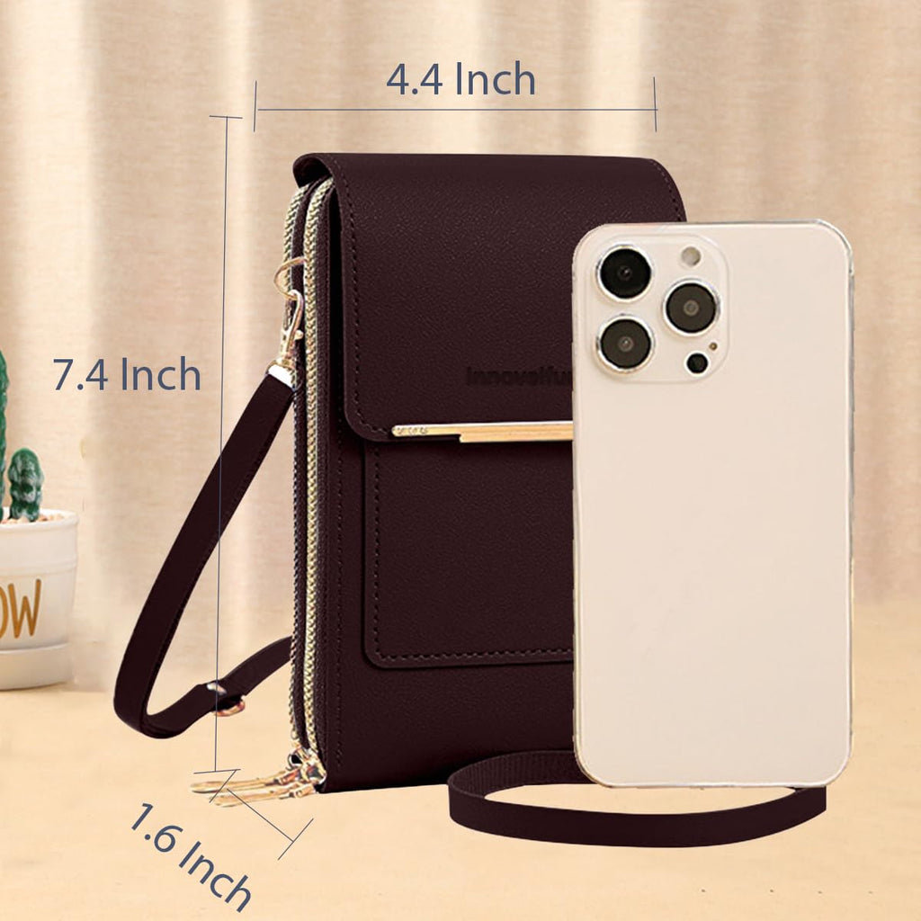 Anti-Theft Leather Crossbody Bag R878