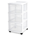 3-Tier Storage Cart with Removable Wheels H1427