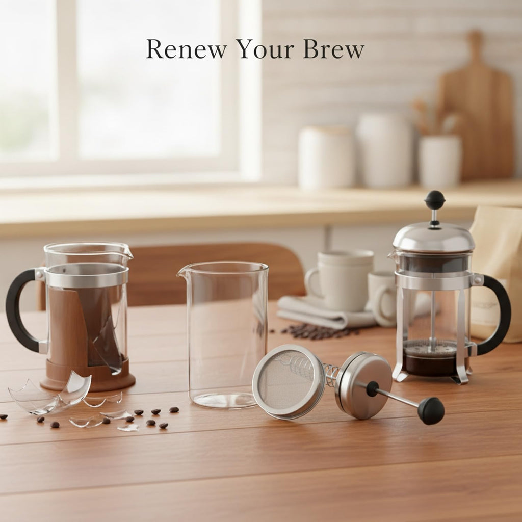 Glass Carafe and Plunger Filter Replacement Parts Set G2130