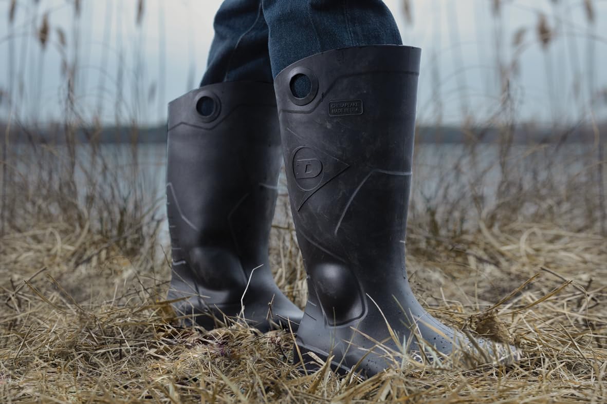 Black Steel Toe Rubber Work Boots L80019
