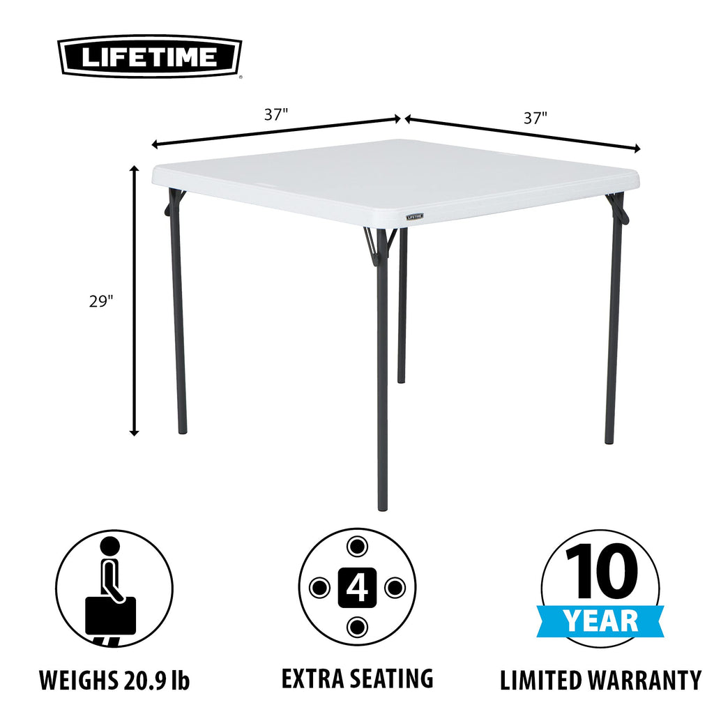 37-Inch Square Folding Card Table D3699
