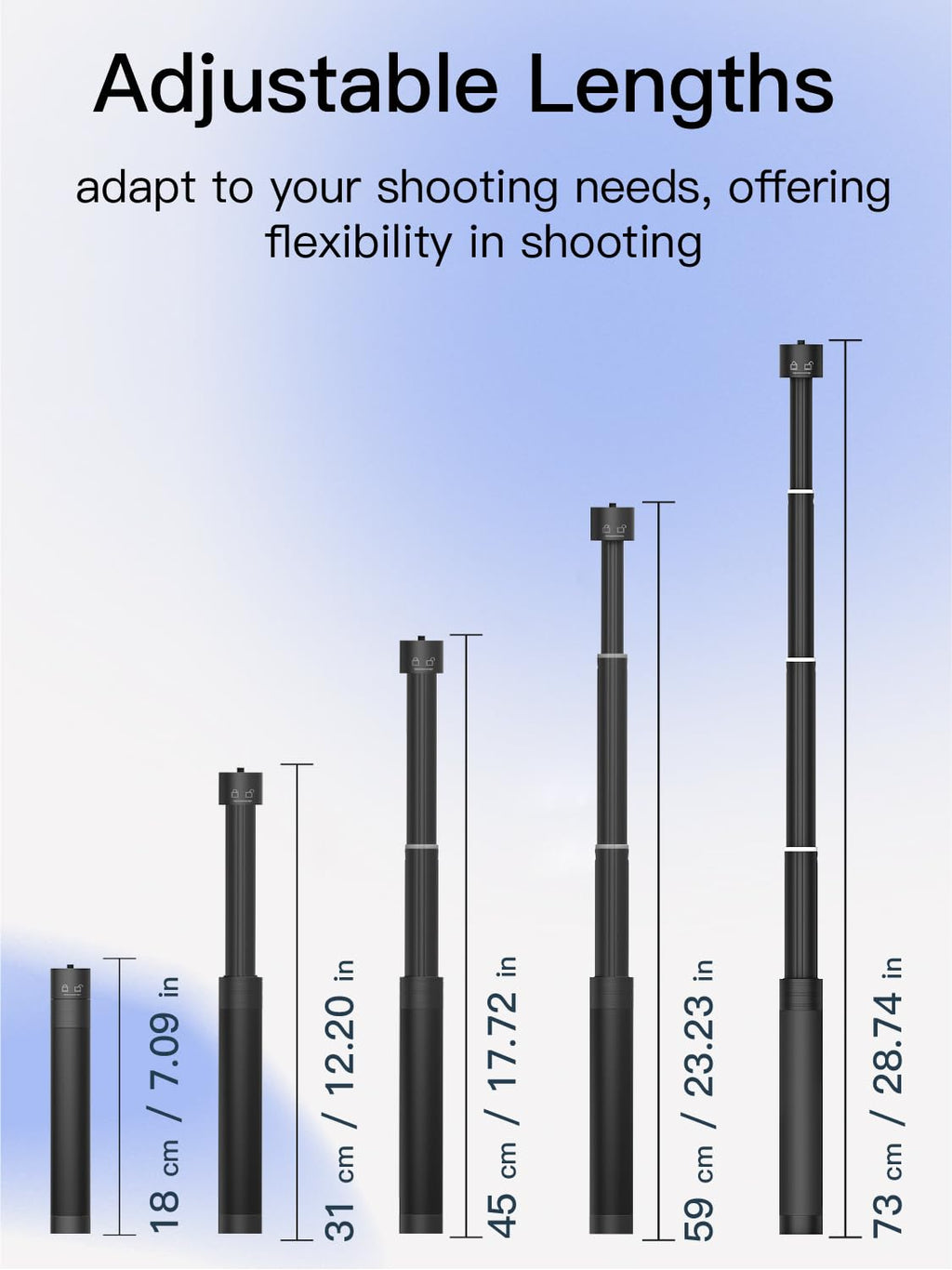 29" Adjustable Gimbal Extension Rod Y4391