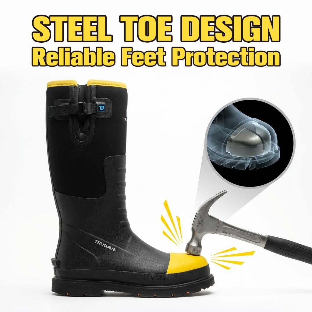 Steel Toe Waterproof Rubber Work Boots G128