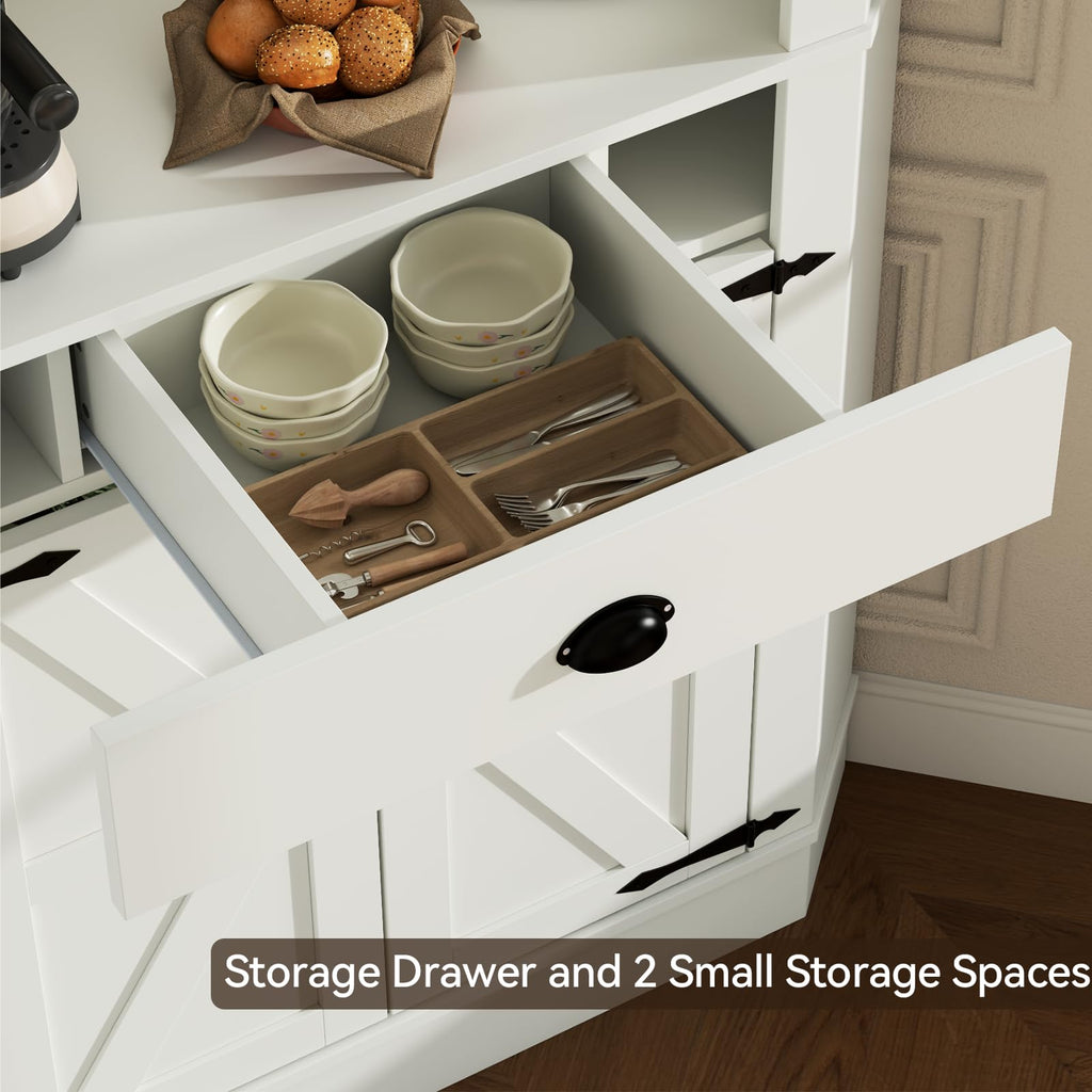 74" Corner Cabinet with Charging Station Z7277