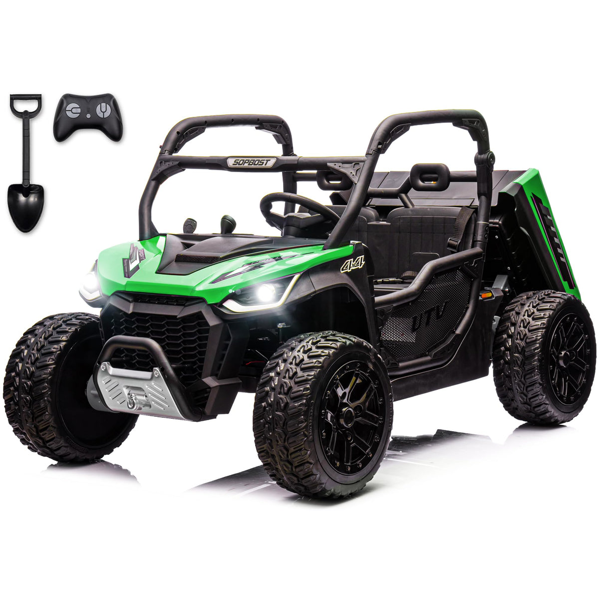 2 Seater 24V 10Ah Ride On Dump Truck with EVA Tires, Green S46260