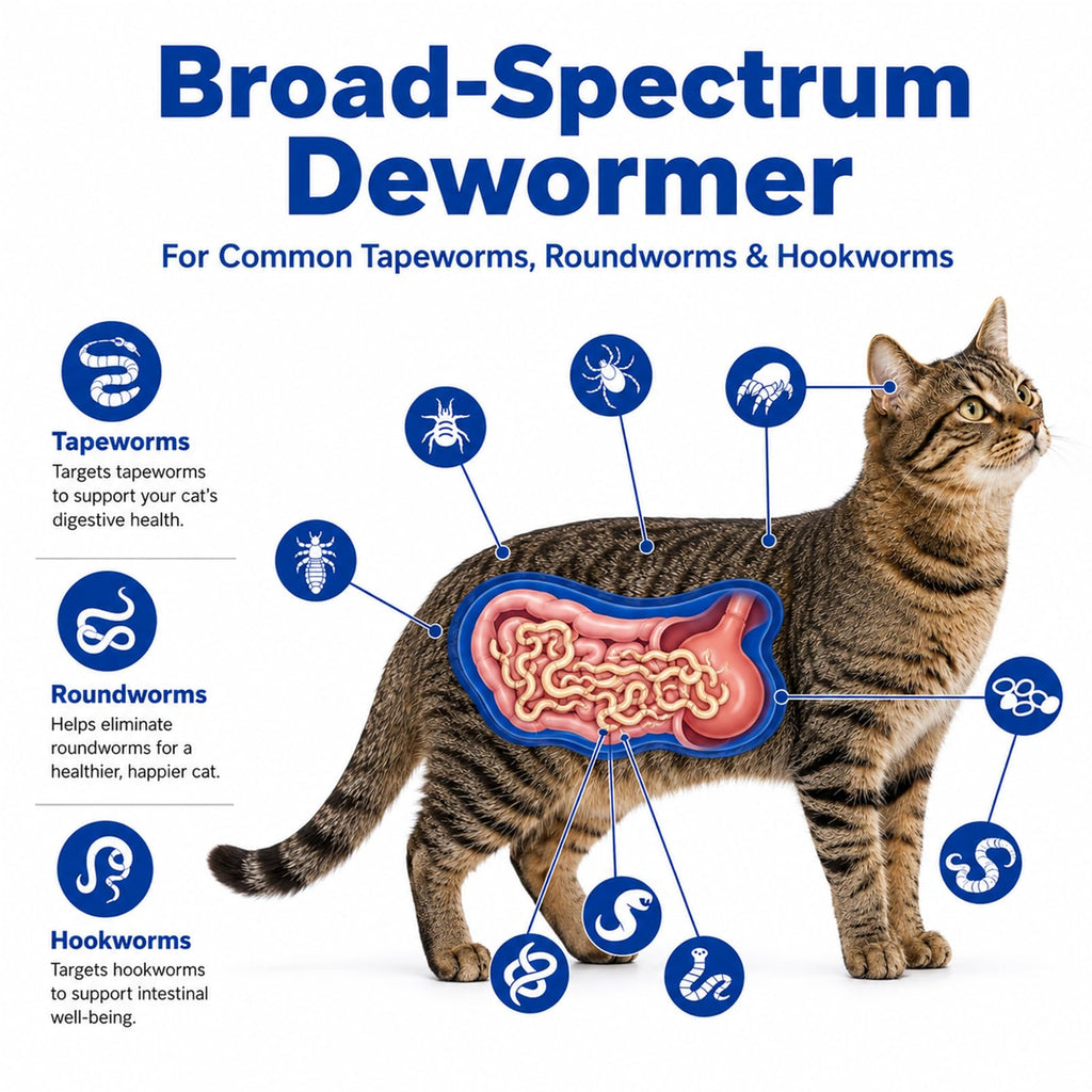 Cat and Kitten Dewormer 100 Tablets T2878