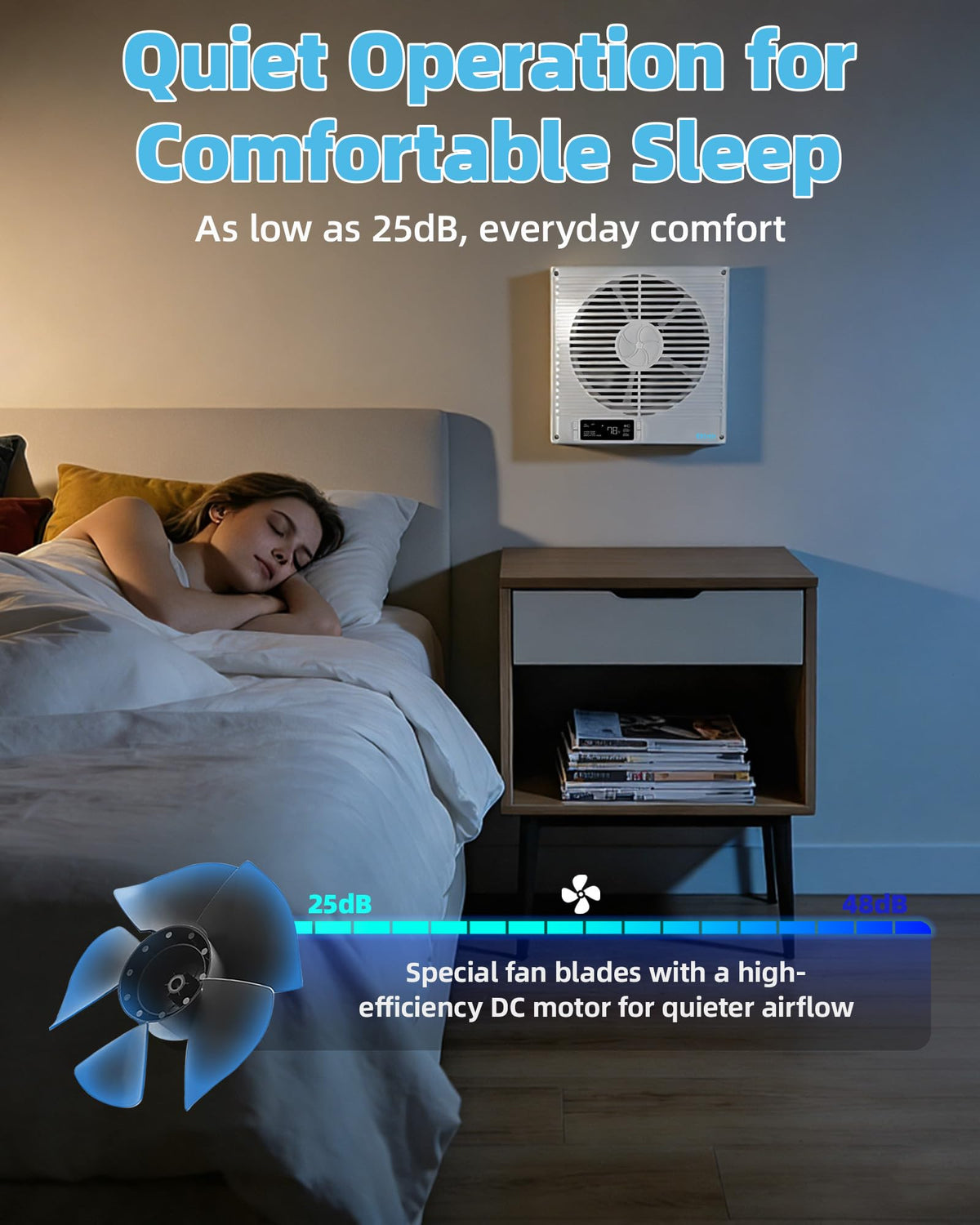 8" Room to Room Fan with Remote K4339