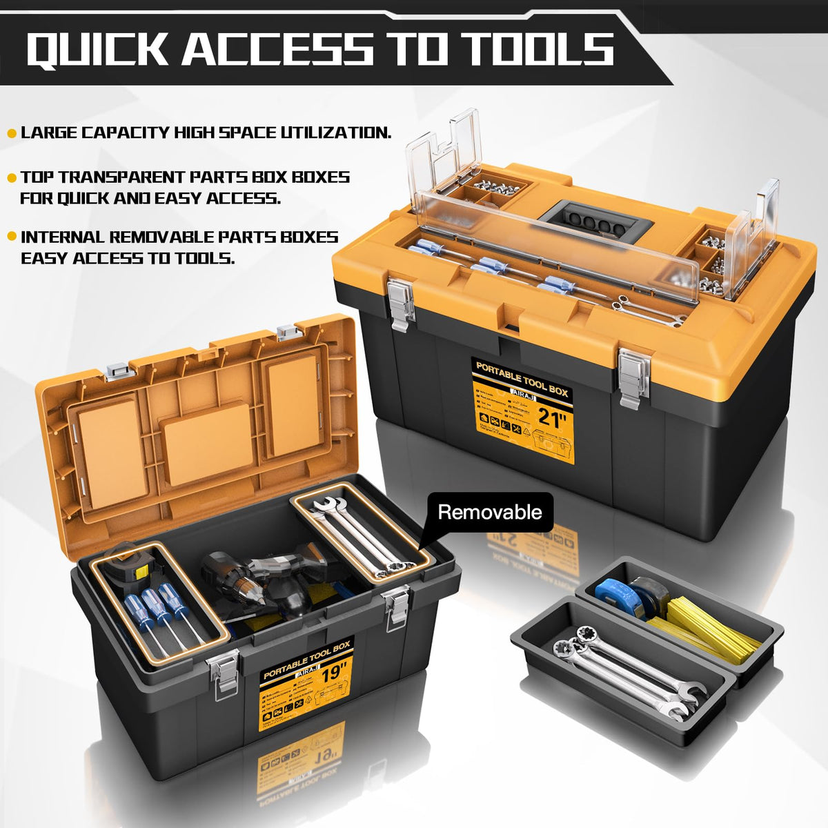 4 In 1 Portable Tool Box Set O38025