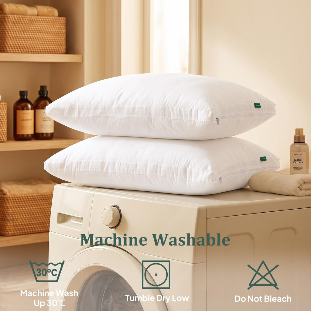 King Size Set of 2 Adjustable Memory Foam Bed Pillows H185