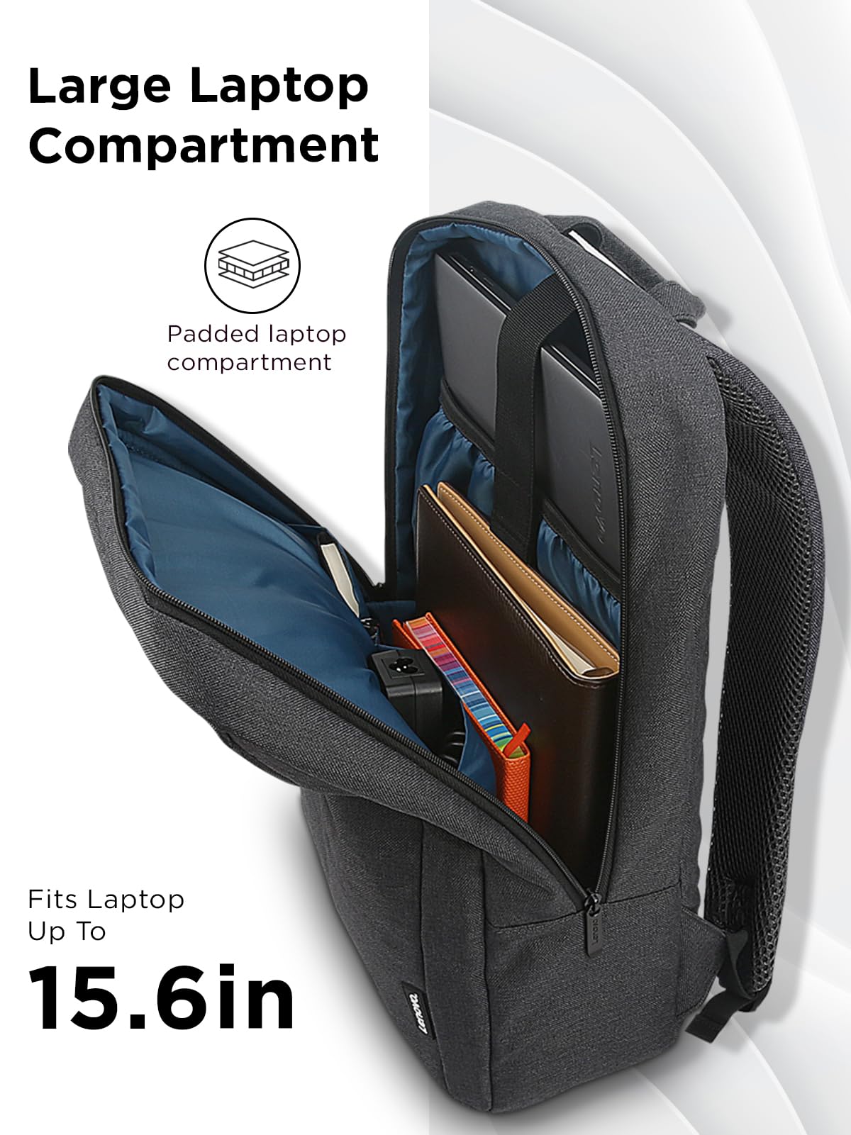 Black 15.6-Inch Laptop Backpack F593407