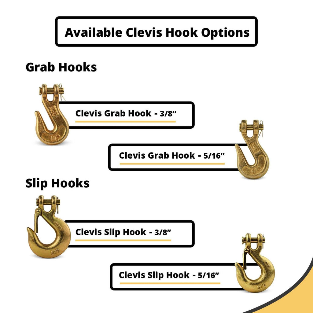 3/8 Clevis Hook G70 4 Pack J848434