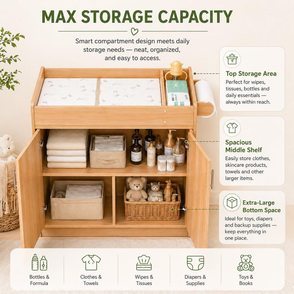 Daycare Changing Table with Storage & Changing Pad N932504
