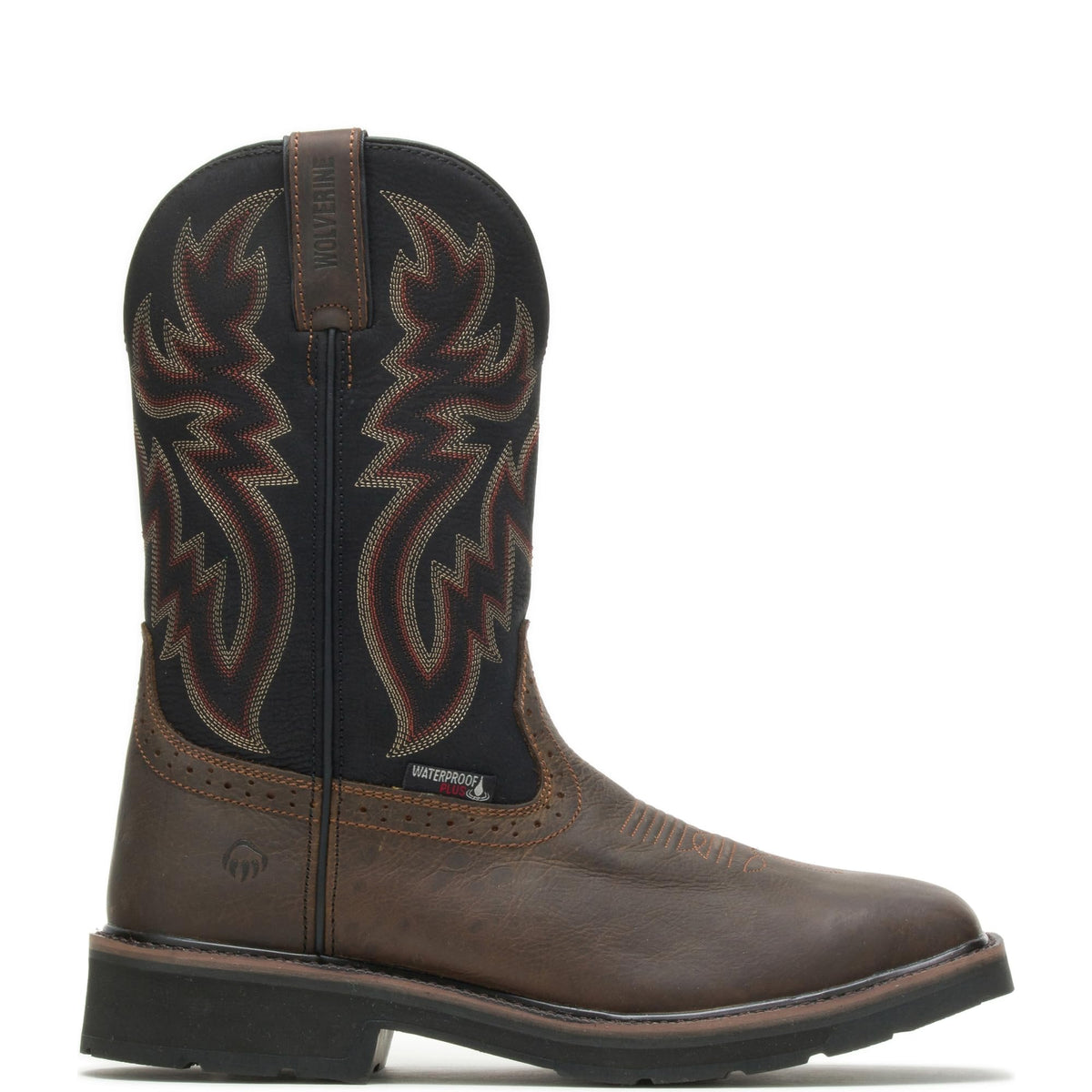 Waterproof Steel Toe Square Toe 10in Wellington Work Boot V396