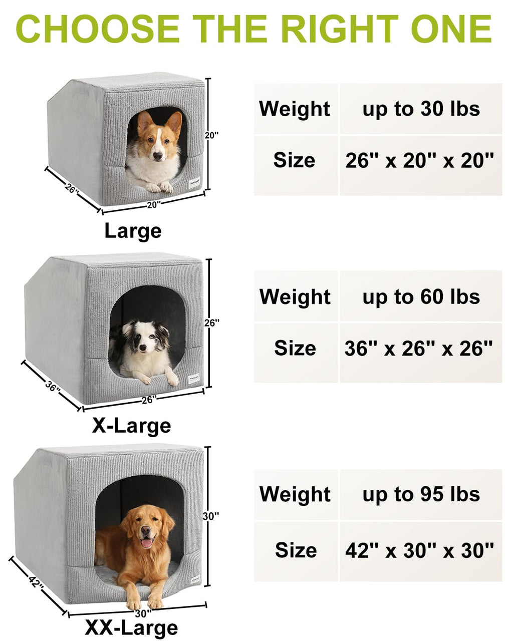 Small Dog House with Dog Cave Bed Z16328