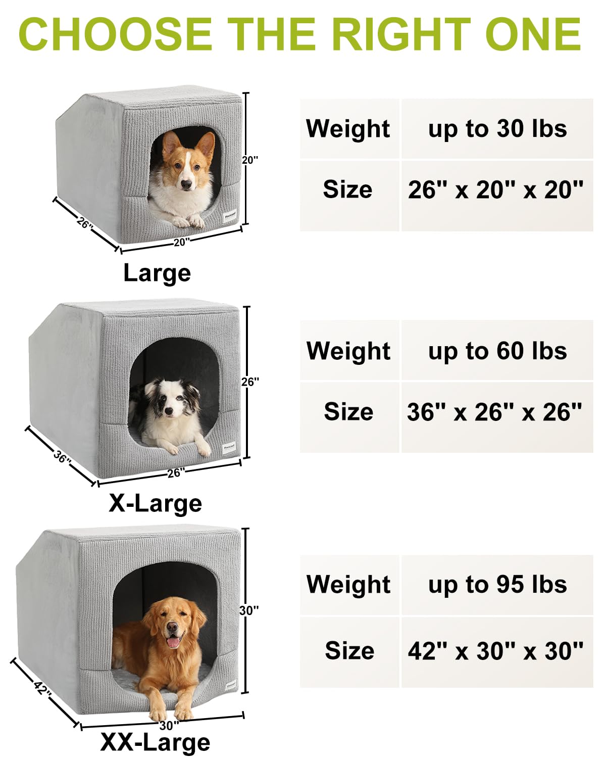 Small Dog House with Dog Cave Bed Z16328