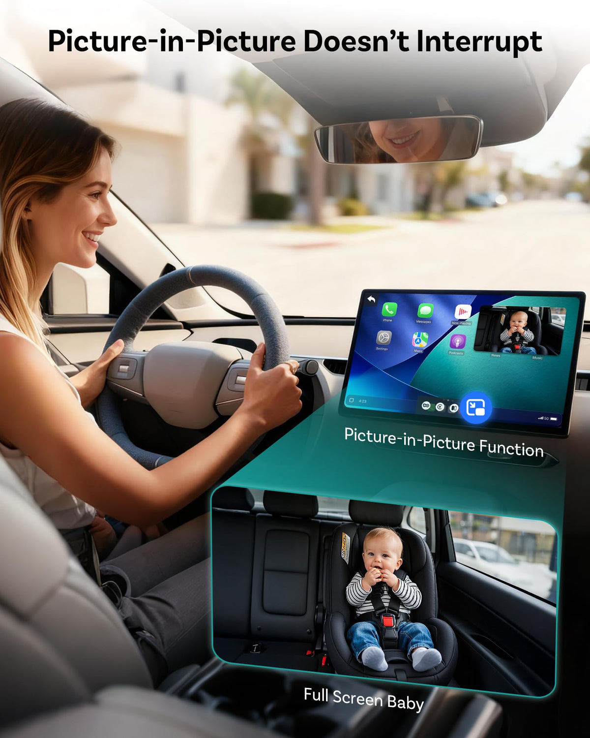 Baby Car Camera with HD Night Vision D70539