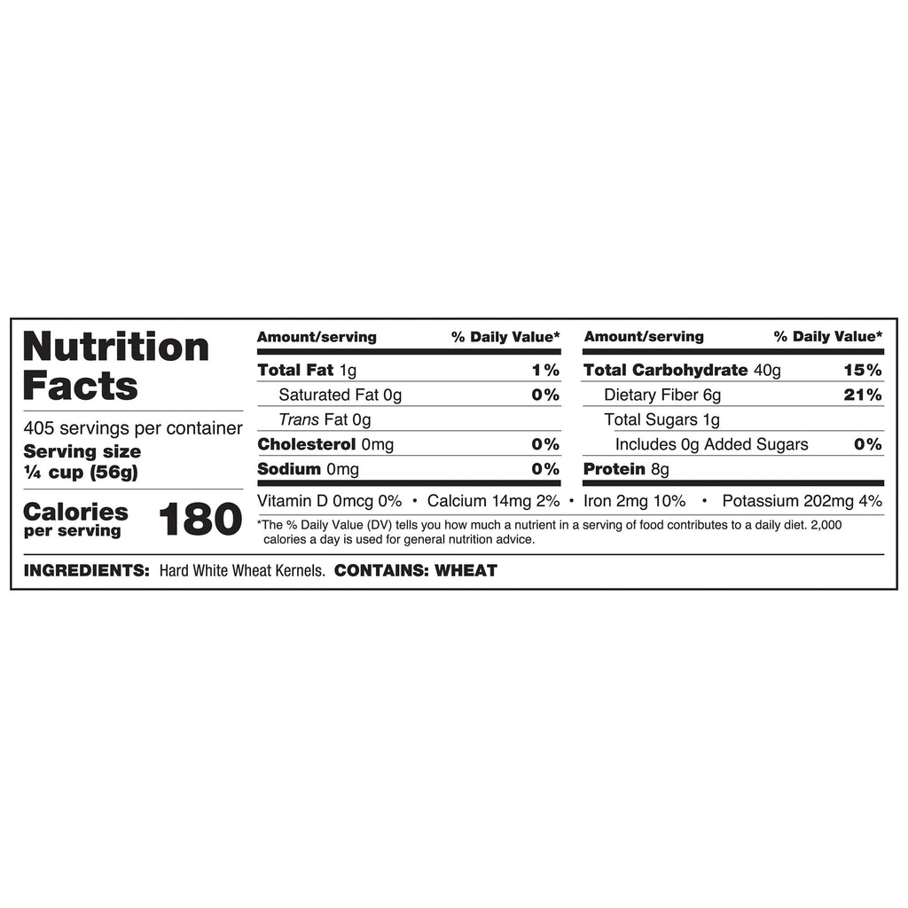 50 lb Bulk Bag Whole White Spring Wheat P8906
