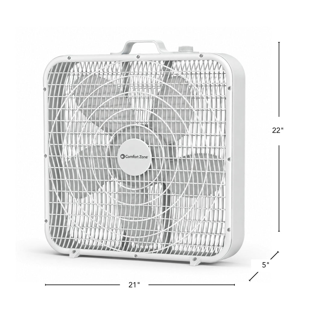 20 inch 3 Speed Box Fan with Carry Handle U28479