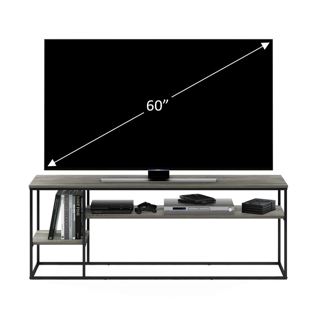 3-Tier Grey Oak TV Stand up to 65 Inch B6261