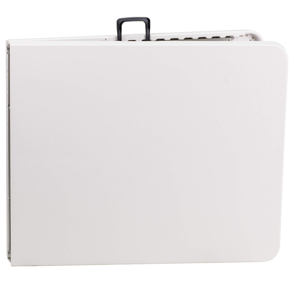 White 6-Foot Bi-Fold Plastic Folding Table Q995