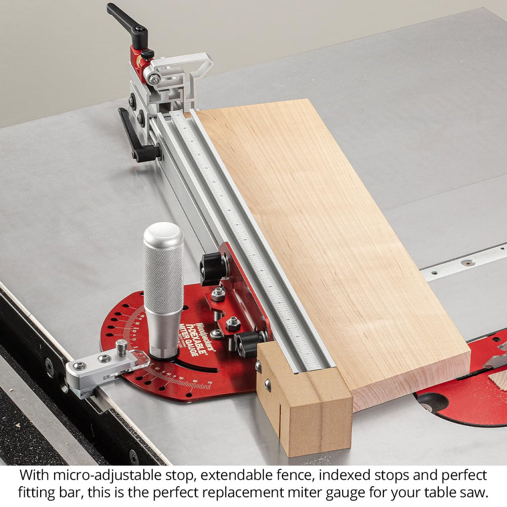 Miter Gauge with Flip Stop and Miter Bar J957