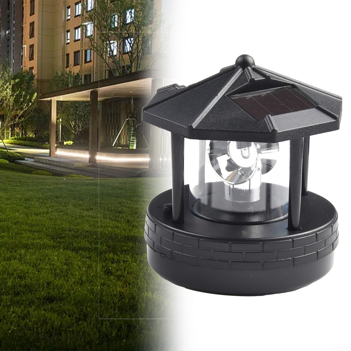 Solar Powered Lighthouse Garden Light C5263