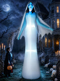 12FT Halloween Inflatable Ghost Bride with Blue LEDs L5774