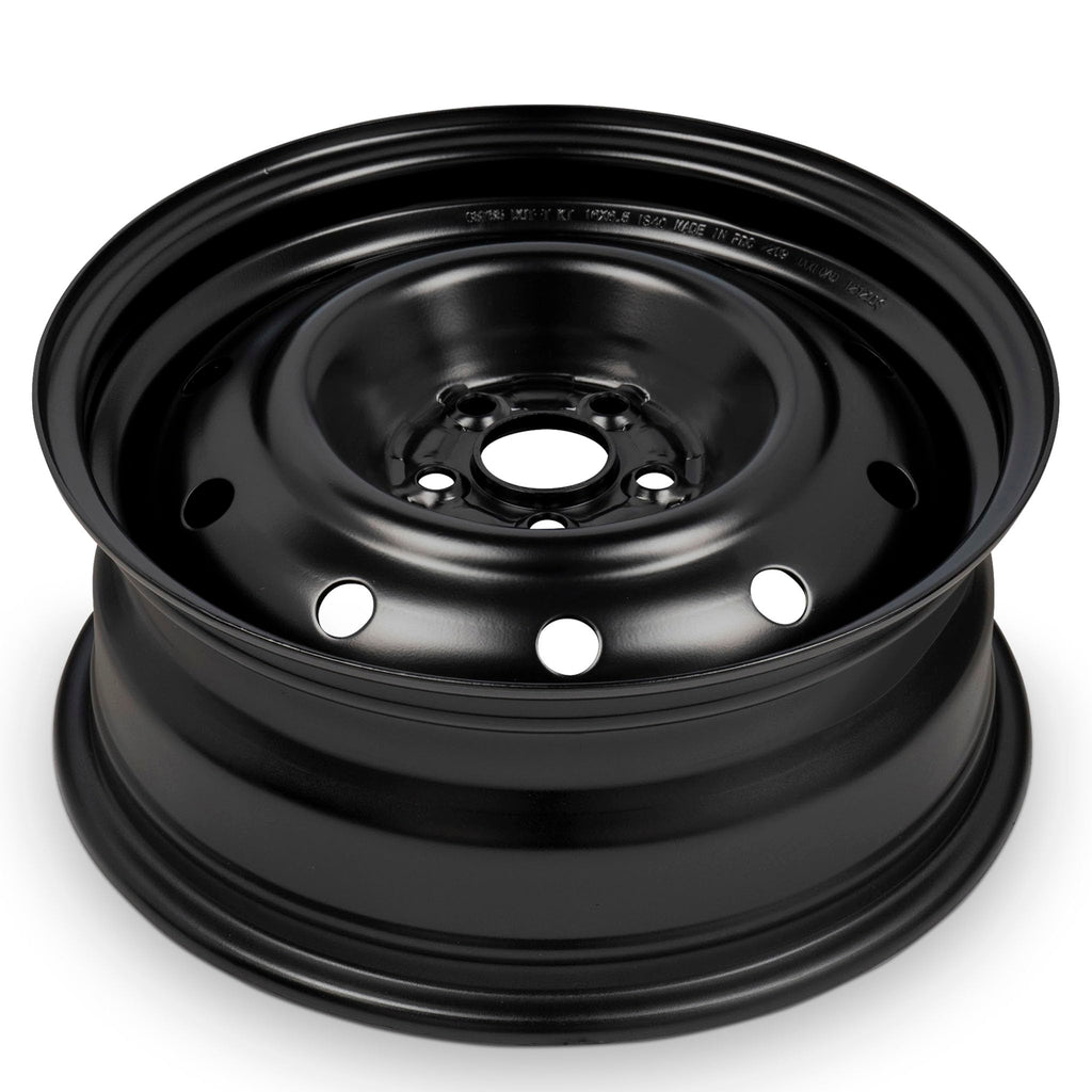 16x6.5 in Steel Wheel Rim 5 Lug 100mm 55mm Offset 56.1mm CB Powder-Coated Black S85344