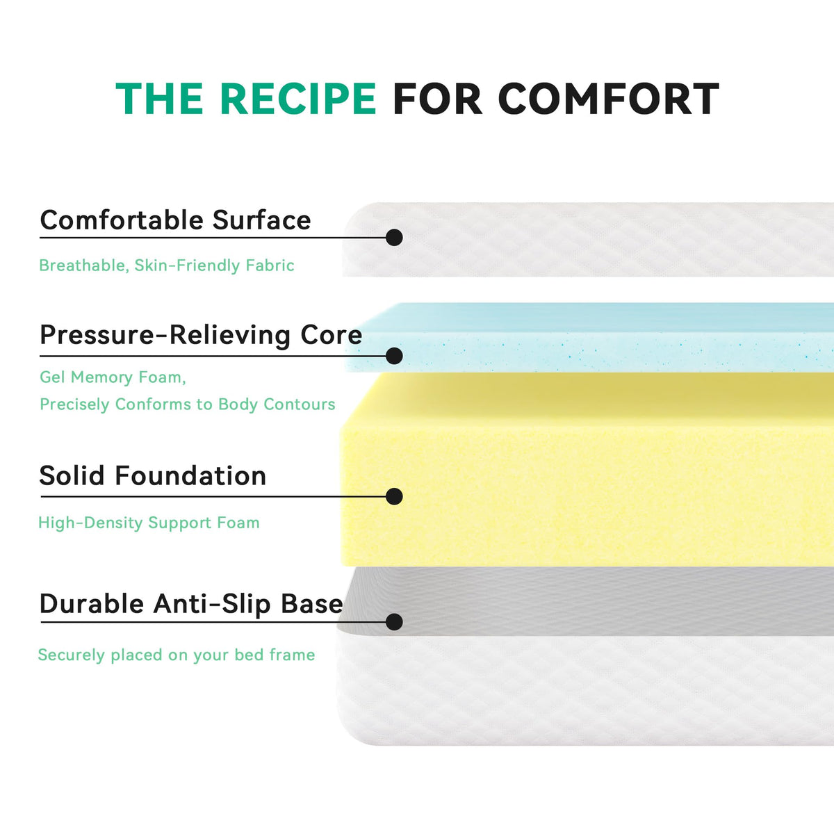 6 Inch Twin Memory Foam Mattress X5024