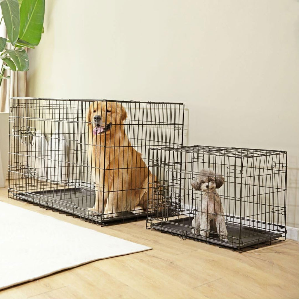 36 Inch Metal Dog Crate Kennel with Divider Panel H286