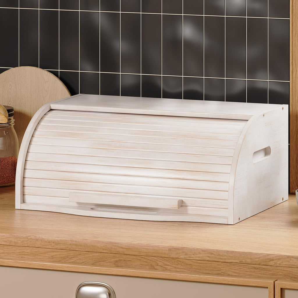 Bamboo Roll Top Bread Box P943214