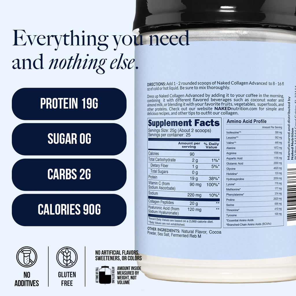 Chocolate Collagen Peptides Protein Powder, 1.3LB K563552