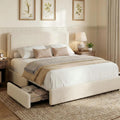 Queen Size Bed Frame with 2 Storage Drawer K18778