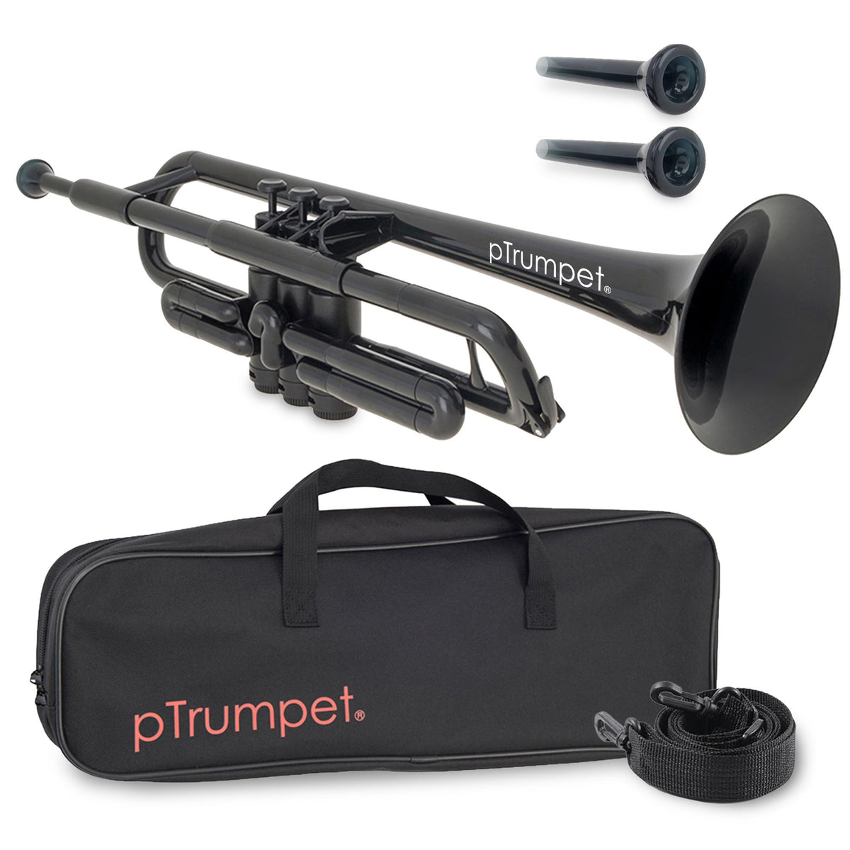 Bb Plastic Trumpet with 3C & 5C Mouthpieces and Carrying Bag S357