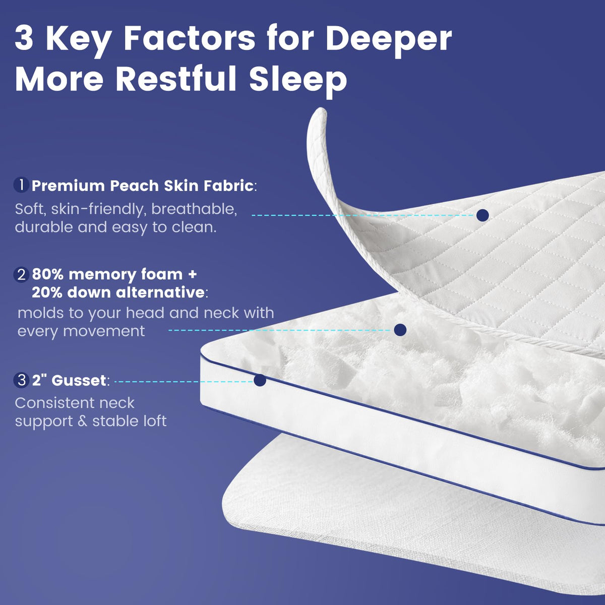 Shredded Memory Foam Pillows King Size Set of 2 T173249