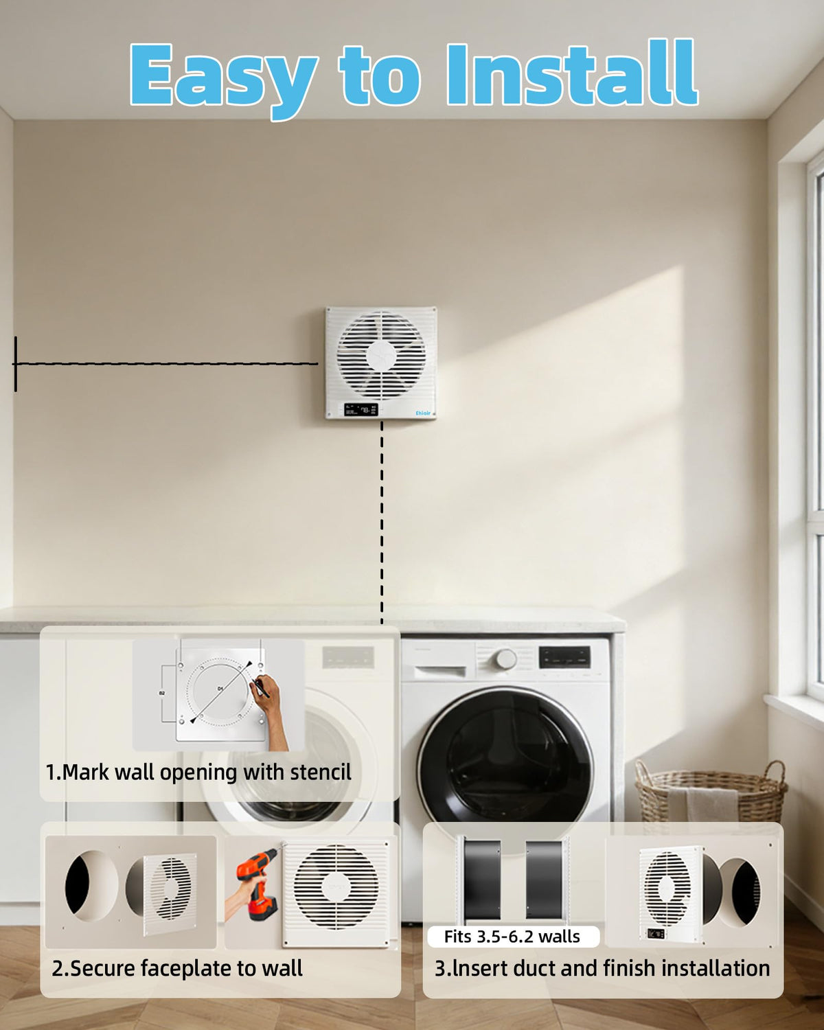 8" Room to Room Fan with Remote K4339
