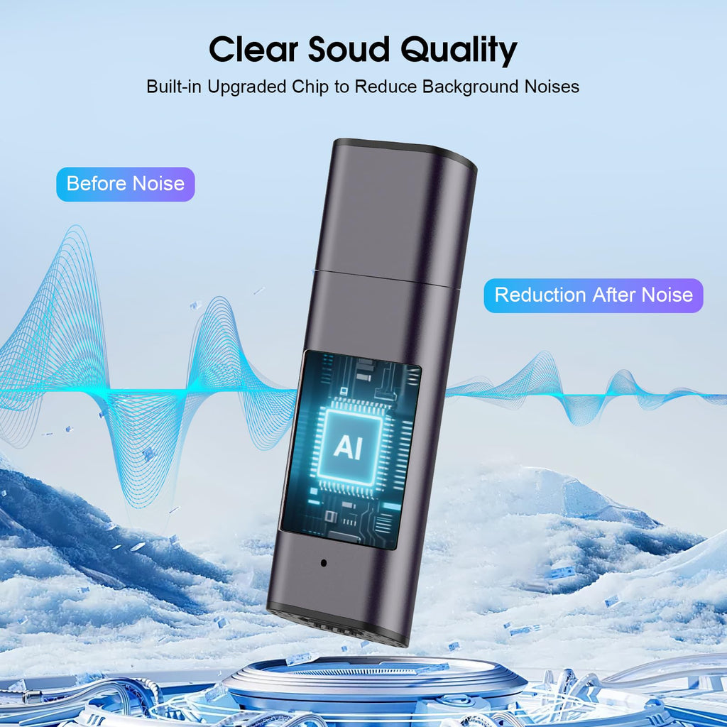 64GB Voice Activated Digital Voice Recorder with Noise Reduction N720