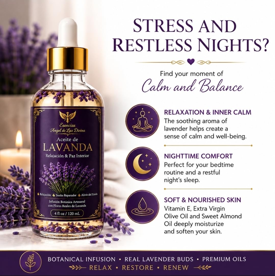 Lavender Body Oil 4 Fl Oz H12462