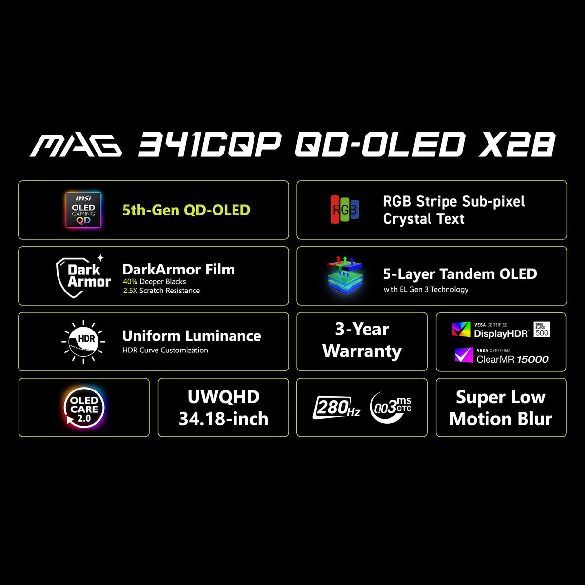 34" UWQHD QD-OLED Monitor T463778