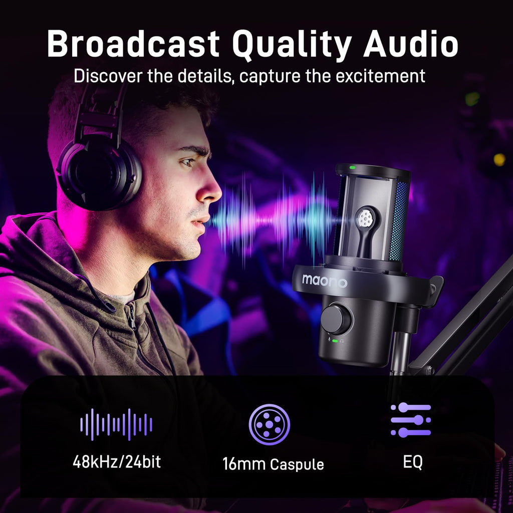Wireless Gaming Microphone with Boom Arm M51070